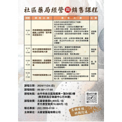 社區藥局經營與銷售課程 社區藥局經營與銷售課程